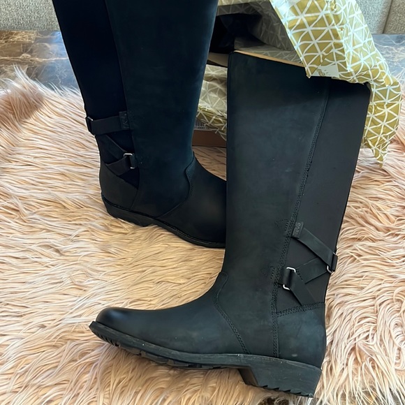 Ellery Tall Wp Boot Black Leather 